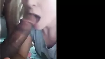 Sexy Girl Blowjobs BBC while Watching Football