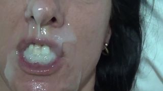 Oral Creampie Compilation. Big Homemade Loads for the Queen of Cum