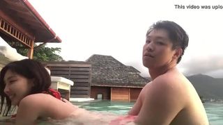 Chinese Couples with High Physical Quality have a Sex in Swimming Pool