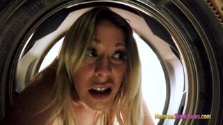 Step Mom is Stuck in the Dryer and Slammed by her Son - Nikki Brooks