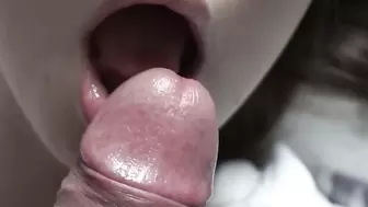 brave stunning slut licking and blowing meat