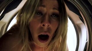 Step Mom is Stuck in the Dryer and Poked by her Son - Nikki Brooks