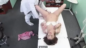 FakeHospital Doctor works his skills to remove sex toy from a tight snatch