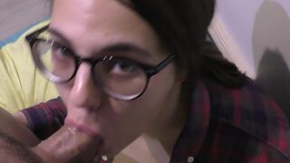 You promised to delete sex tape ! Home oral sex, spunk on tits