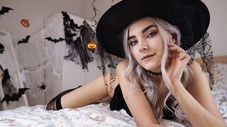 Sexy Horny Witch Gets Sperm Shot and Sucks Spunk - Eva Elfie