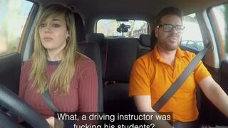 Fake Driving School 34F Titties Bouncing in driving lesson