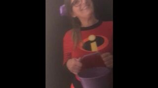 Halloween Trick or Treater Mounts me Hard PAWG Real Amatuer Amateurs