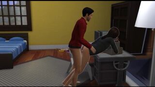 Fucking my Secretary, a Alluring Brunette at Work and Outdoors | Sims