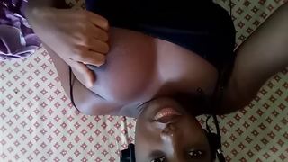When I get Ready to Web Camera I always Play with my Monstrous Breasts no Tits Job Natural Dark