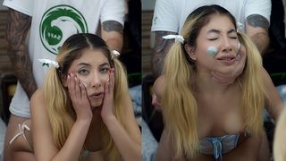 She shouldn't have bet her behind on Argentina (one-two) with her Arab friend