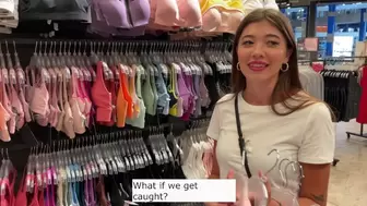 Oral Sex in Fitting Room / too Much Spunk in her Mouth