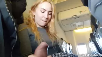 Airplane ! Horny Pilot's Wifey Shows Massive Boobs In Public
