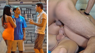 Fresh BRAZILIAN Lovers Convinced A DOUBLE PENETRATION Threesome With A Gringo (UNEXPECTED ENDING!)