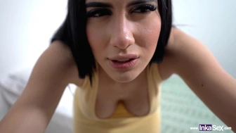 charming tentation, pretty hispanic rides her bf's step-bro to avenge infidelity - Ambar prada