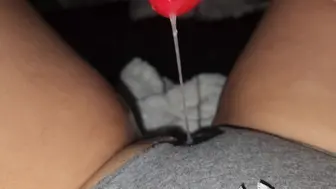 Watching porn leaves her with very wet panties????WHAT A DELIGHTFUL CLIMAX!!!