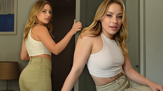 BREAKUP SEX with natural LARGE REAR-END blonde - Anna Claire Cloud