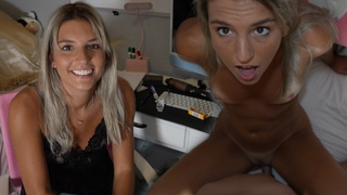 College Slut Gives in Easily and CHEATS on Her Long Distance boyfriend!!