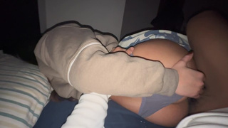 stepsister gets vaccinated with her stepbrother's wang, loud moans